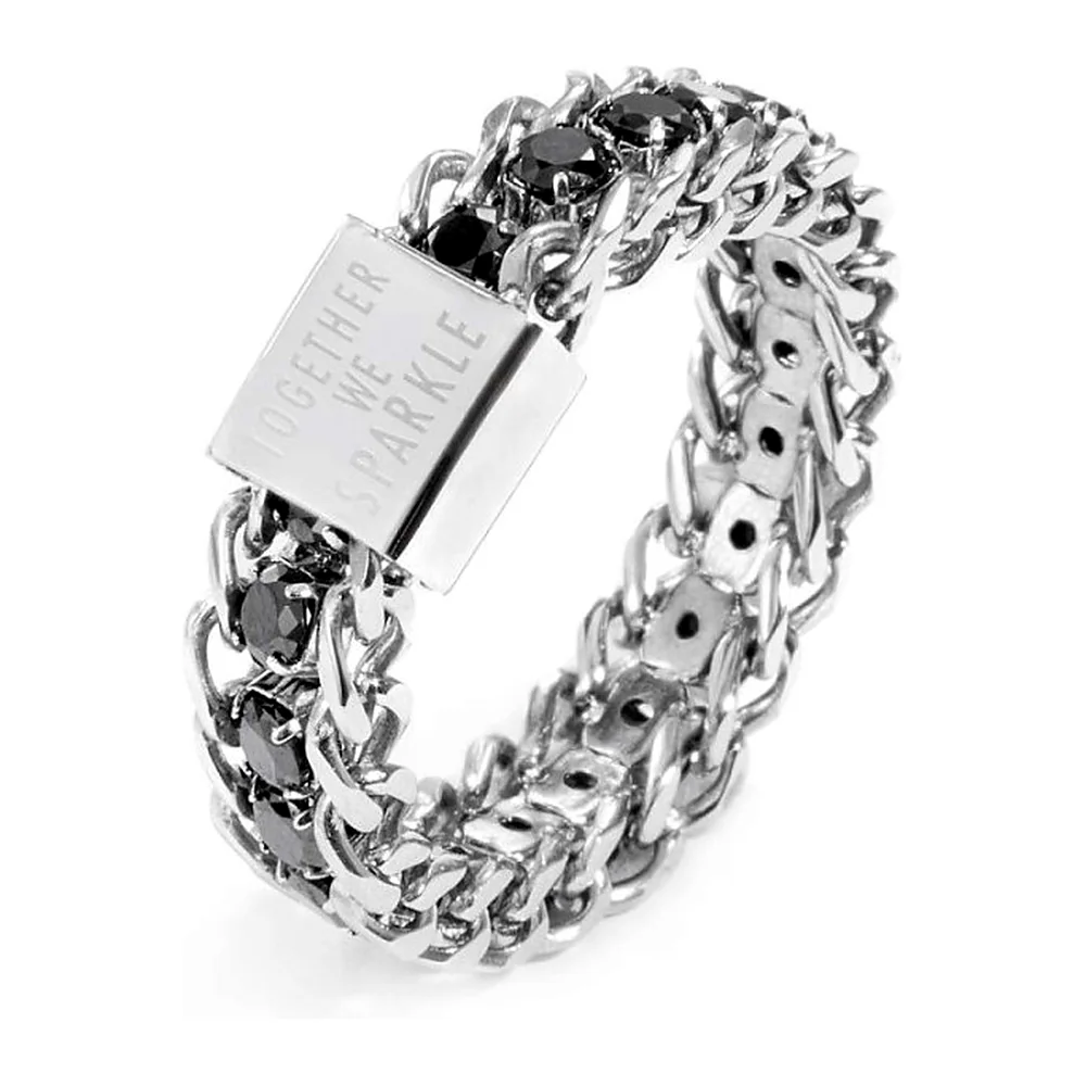 Anello Marlù eternity tennis grumetta