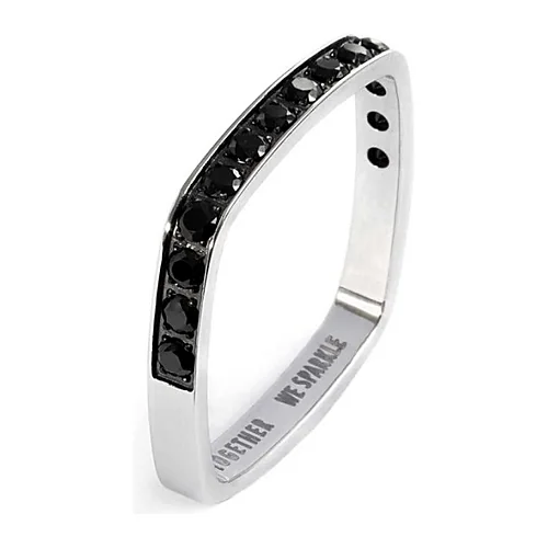 Anello Marlù veretta squadrata zirconi