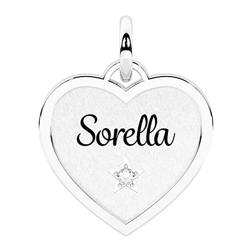 Charm Kidult Family sorella cuore 15mm