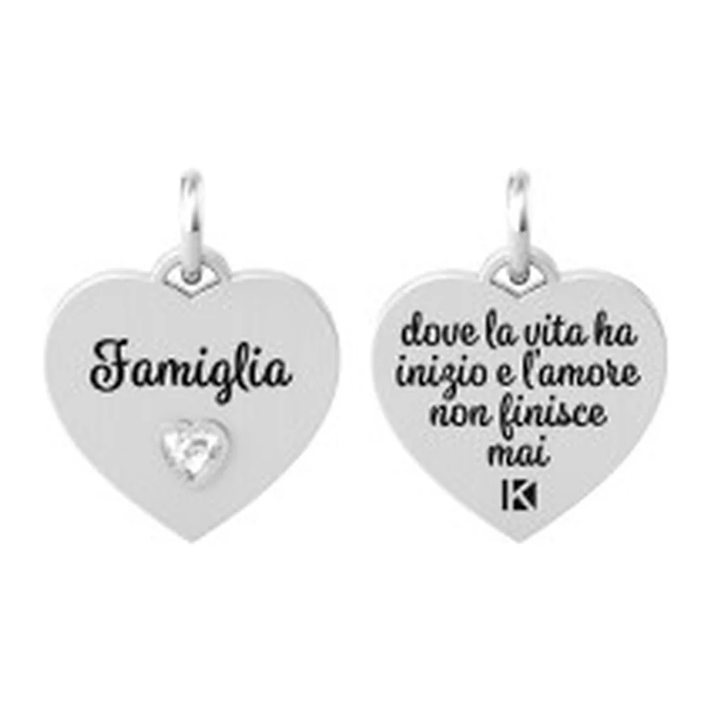 Charm Kidult Family cuore nascita 15mm