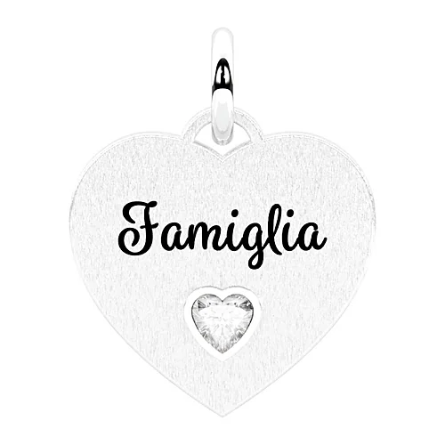 Charm Kidult Famiglia cuore 15mm