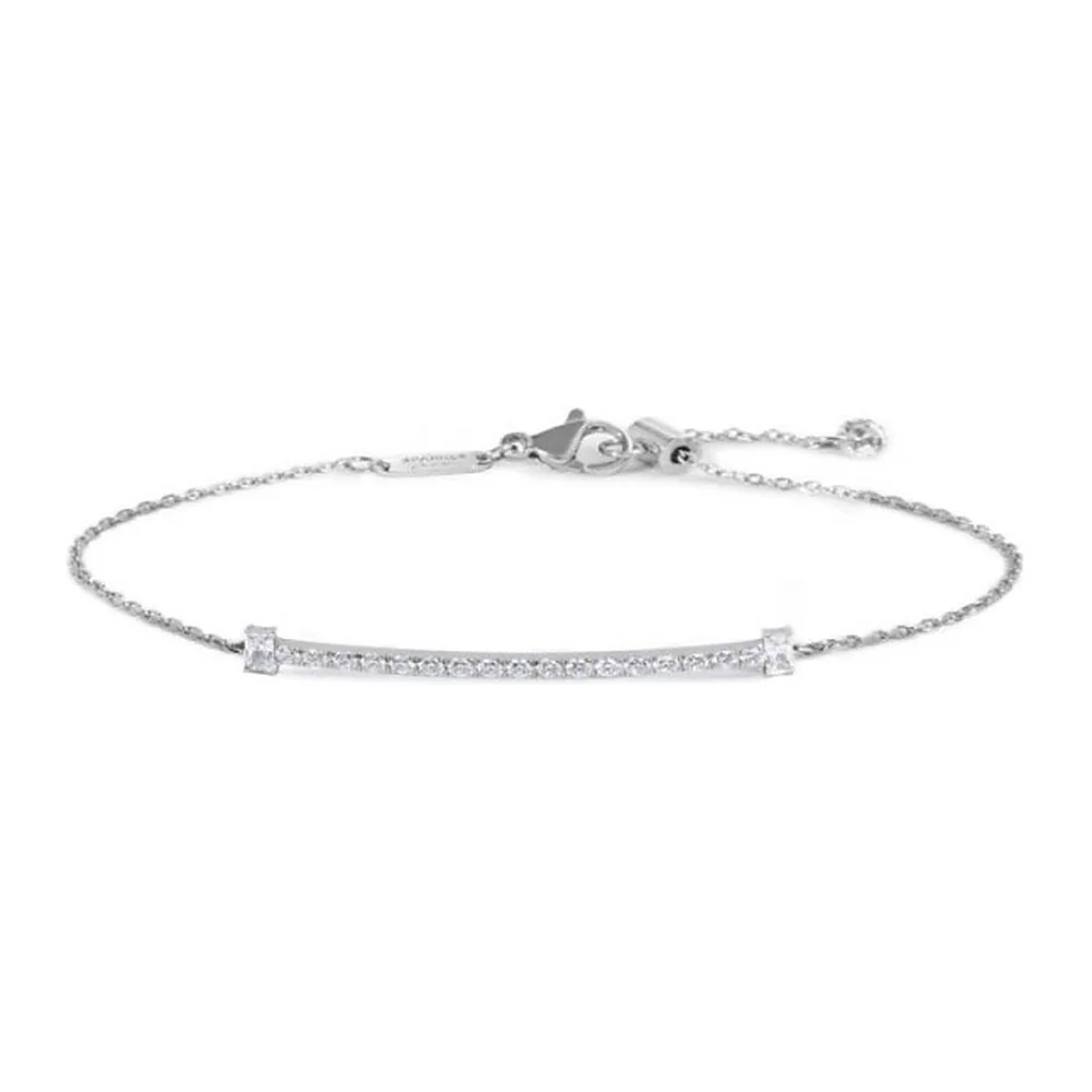 Bracciale Marlù maglia cutting cross zirconi 1,70mm