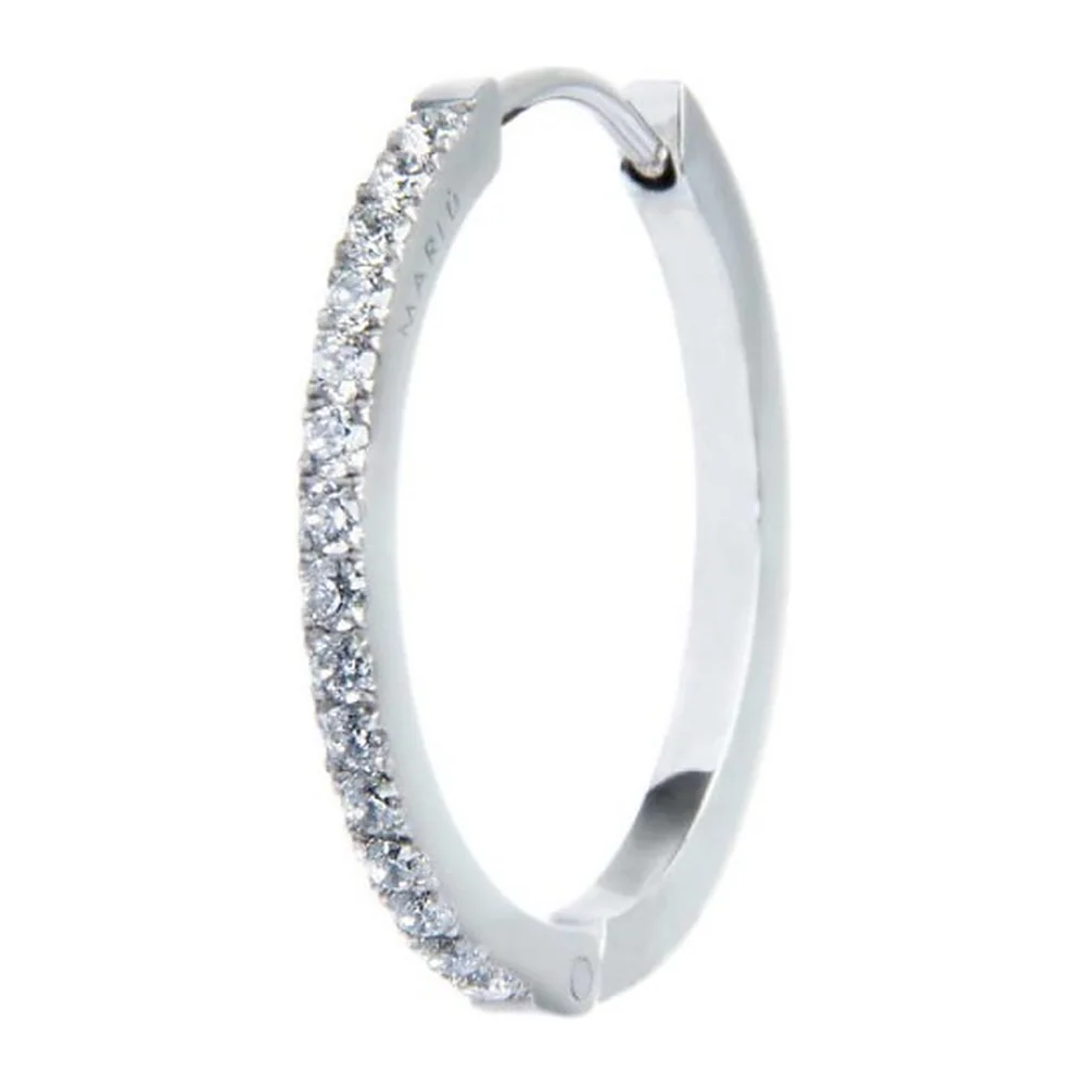 Orecchino Marlù cerchio 24mm con zirconi