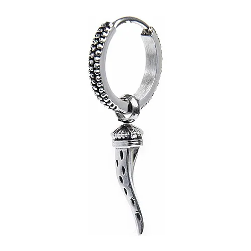 Orecchino Marlù cerchio 16mm corno pendente