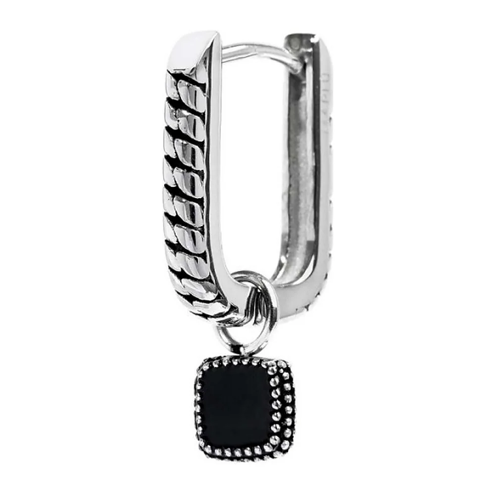 Orecchino Marlù ovale 16x12mm con pendente