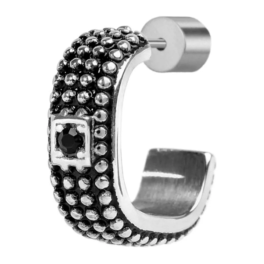 Orecchino Marlù ovale con zircone