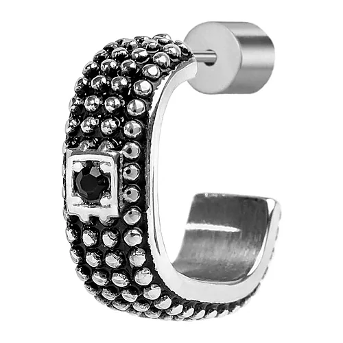 Orecchino Marlù ovale con zircone