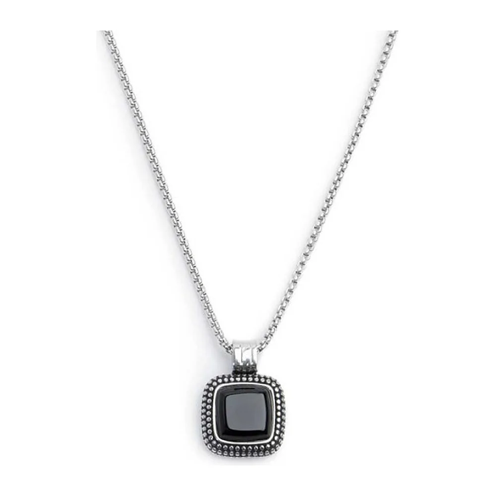 Collana Marlù pendente quardato onice