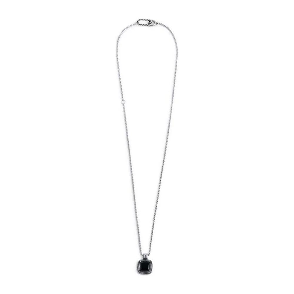 Collana Marlù pendente quardato onice — foto 2