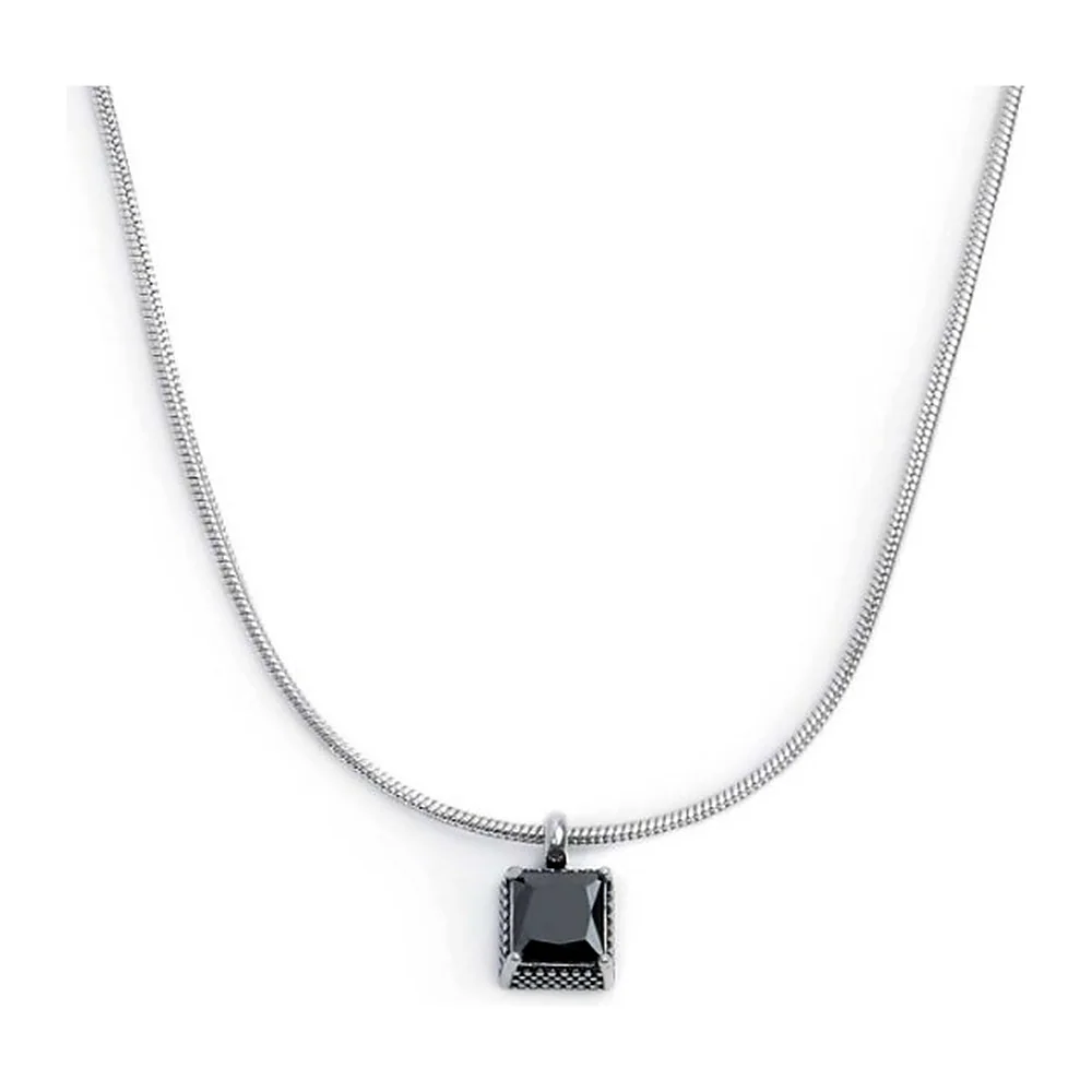 Collana Marlù pendente quadrato zircone