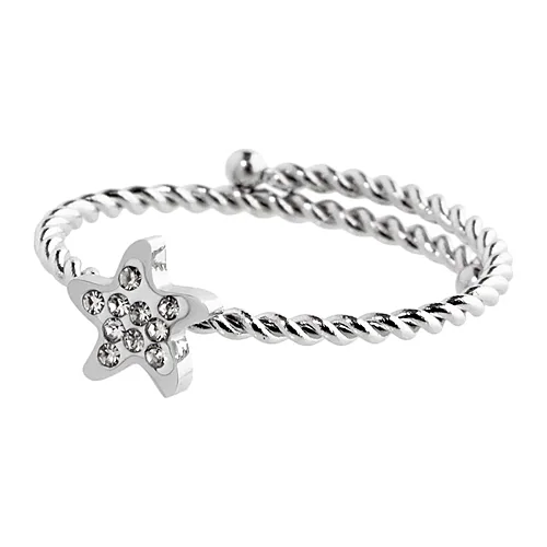 Anello Marlù Symbols stella marina cristalli
