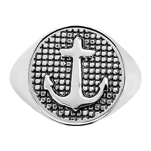 Piastrina tonda Marlù Symbols ancora