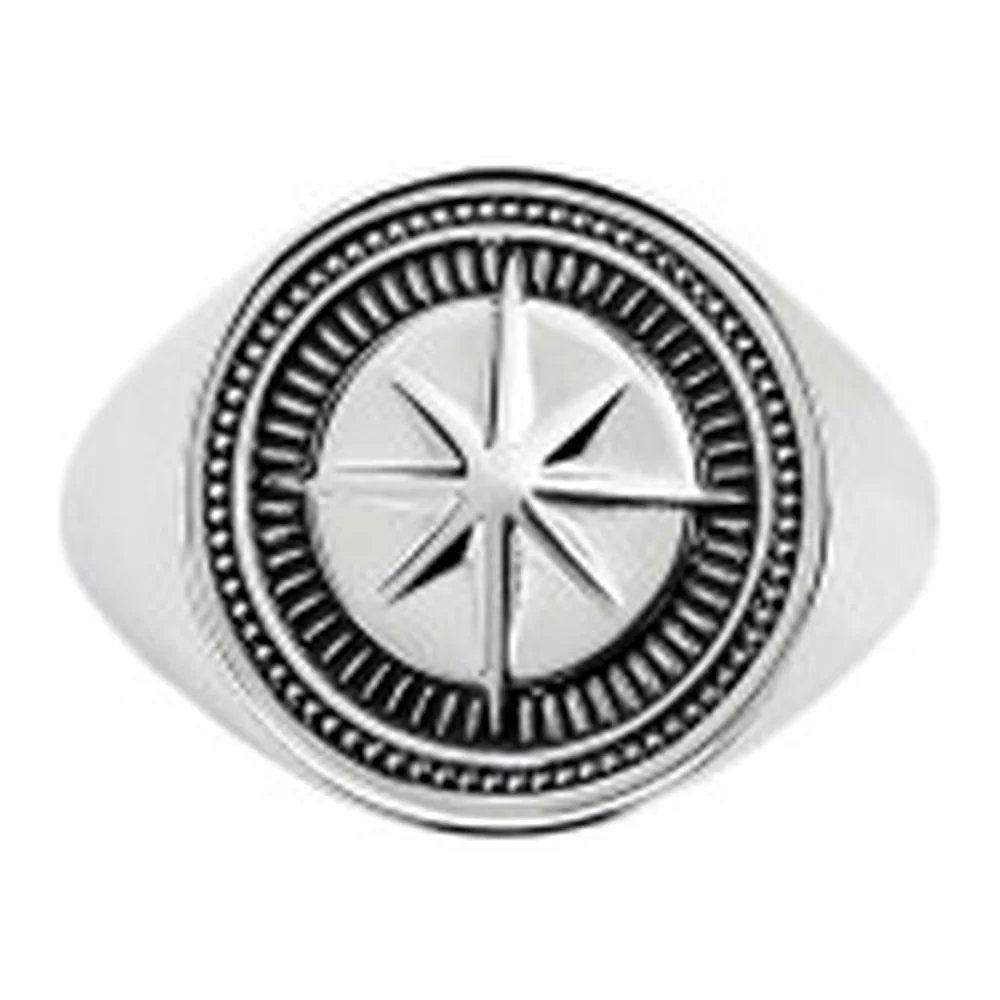 Piastrina tonda Marlù Symbols rosa dei venti