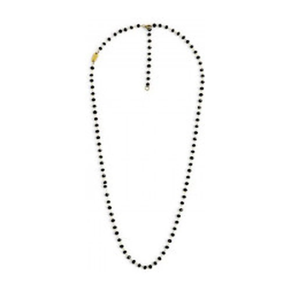 Collana Marlù 50cm maglia con cristalli sfaccettati