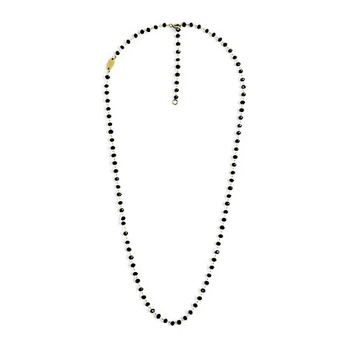 Collana Marlù 50cm maglia con cristalli sfaccettati