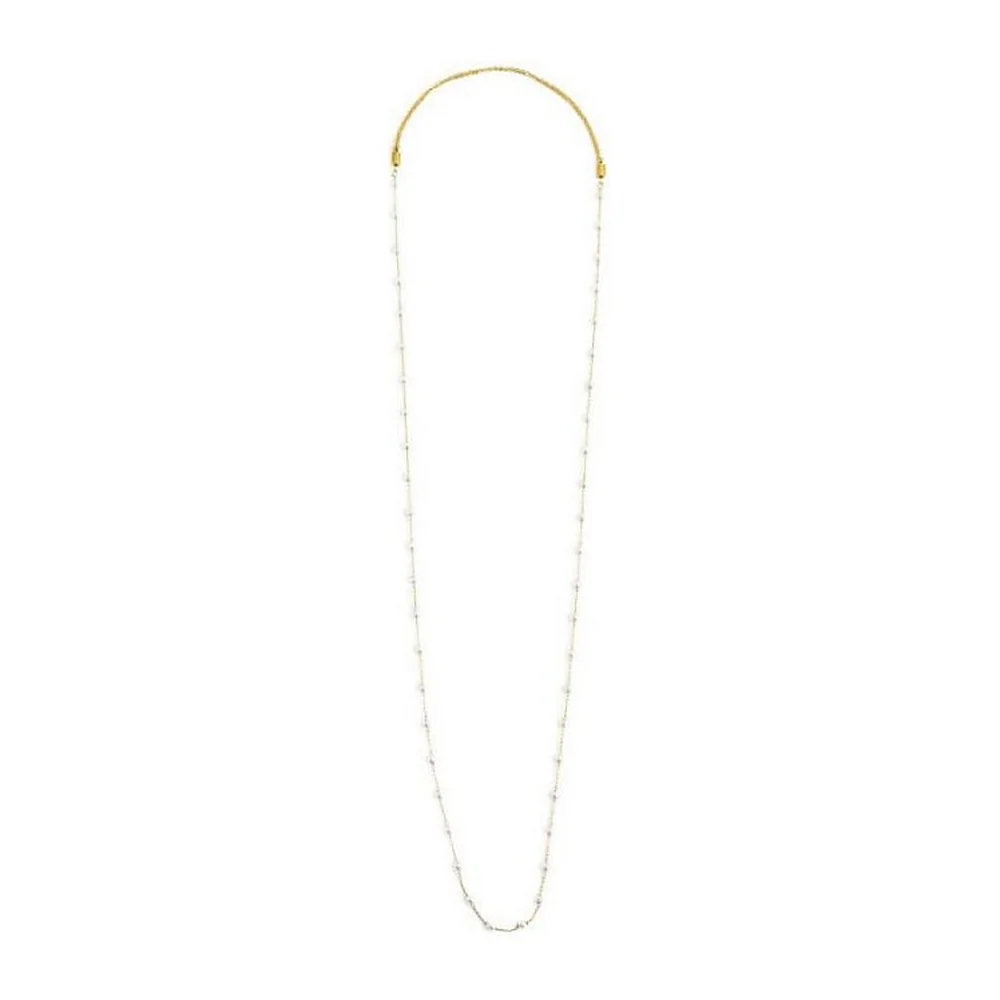 Collana Marlù 90cm maglia con perle