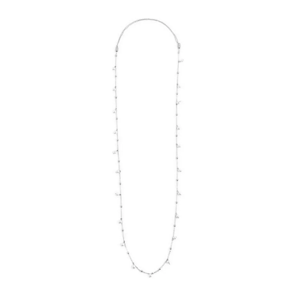 Collana Marlù 90cm maglia con perle 3,3mm