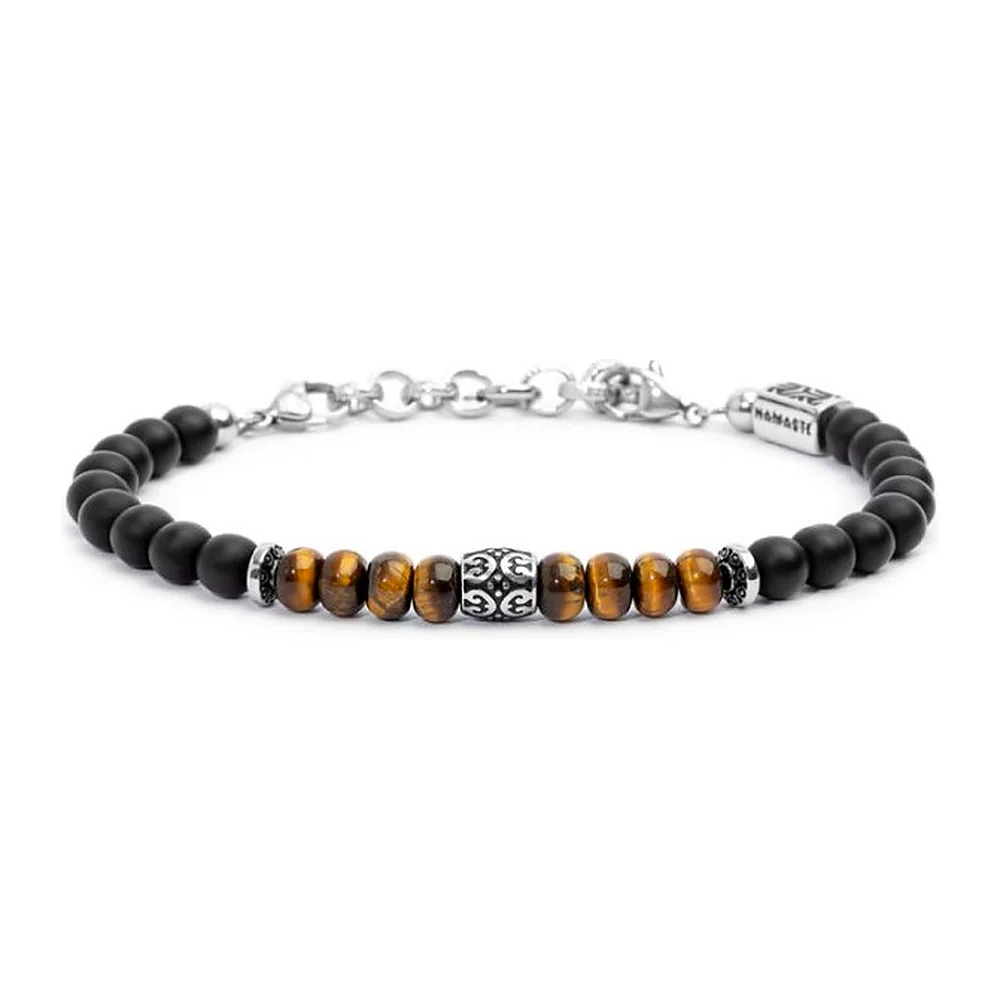 Bracciale Marlù con onice e occhio di tigre