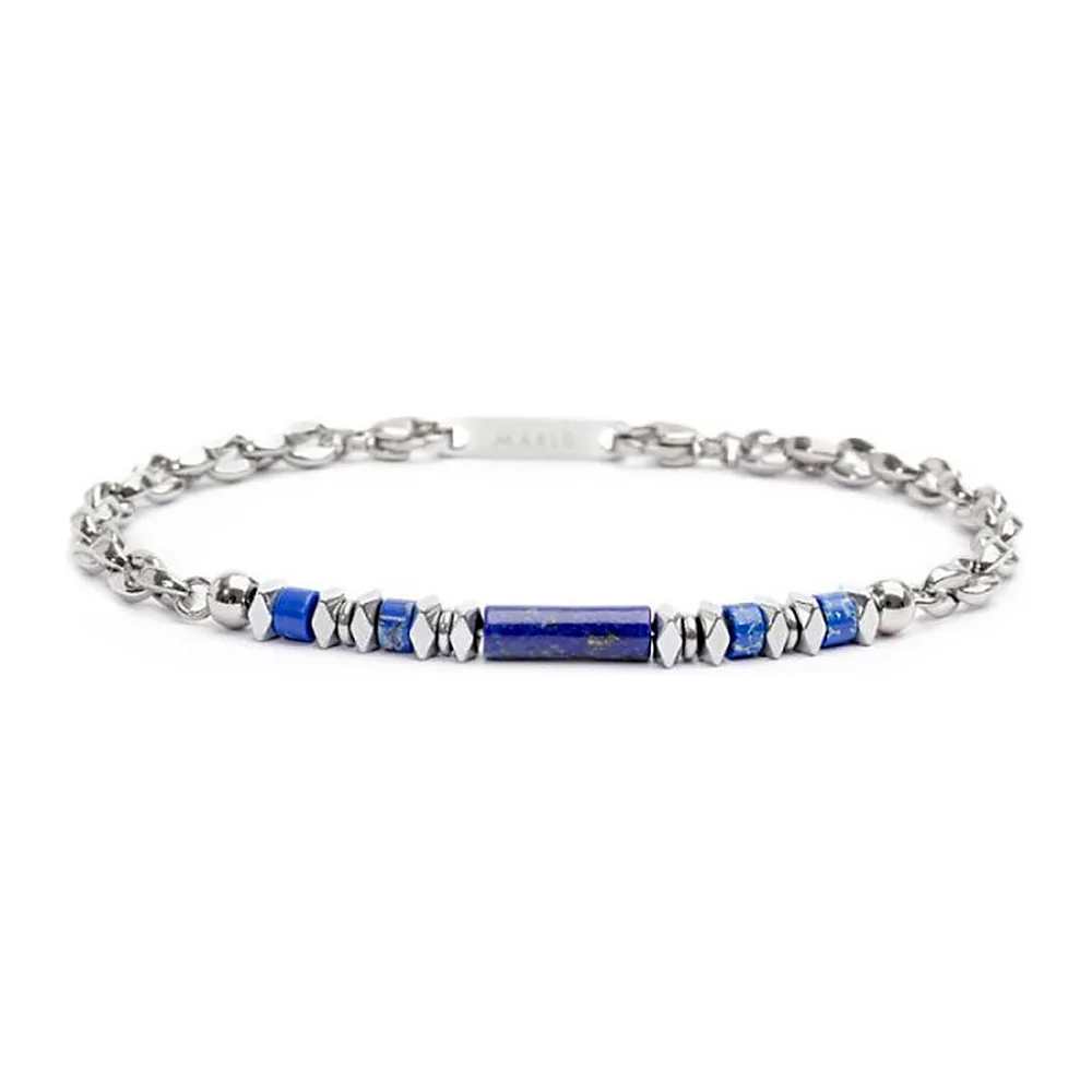 Bracciale Marlù con pietre ed ematite maglia marine