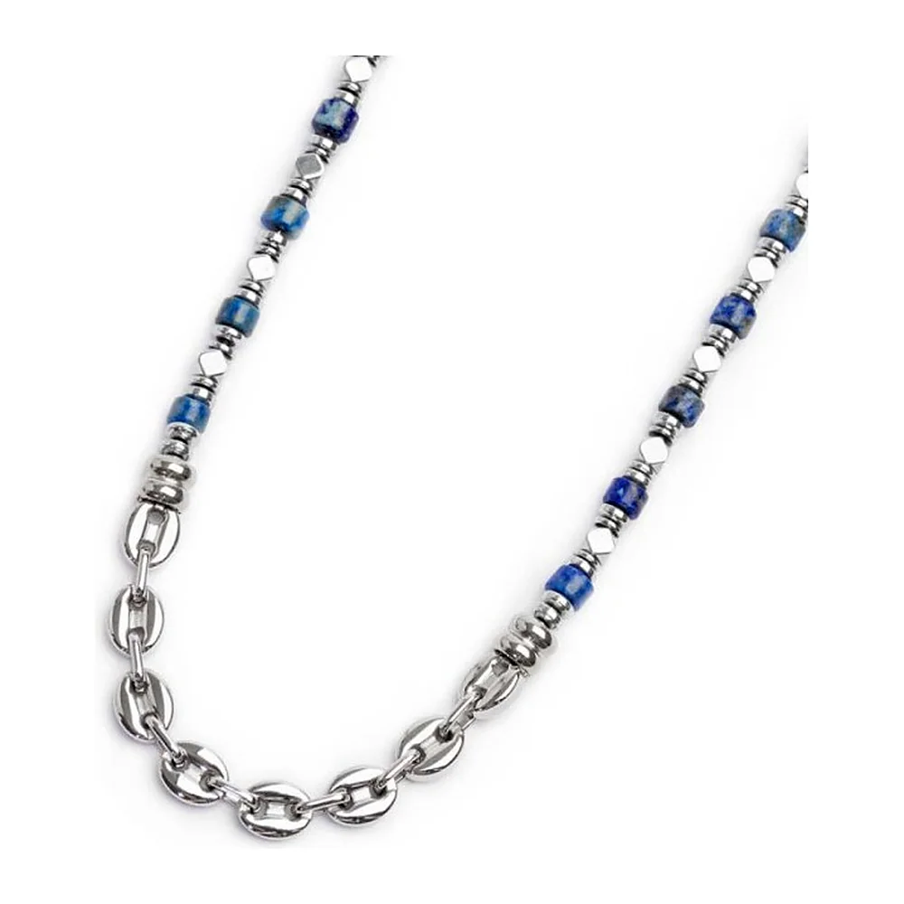 Collana Marlù con rondelle sodalite ed ematite