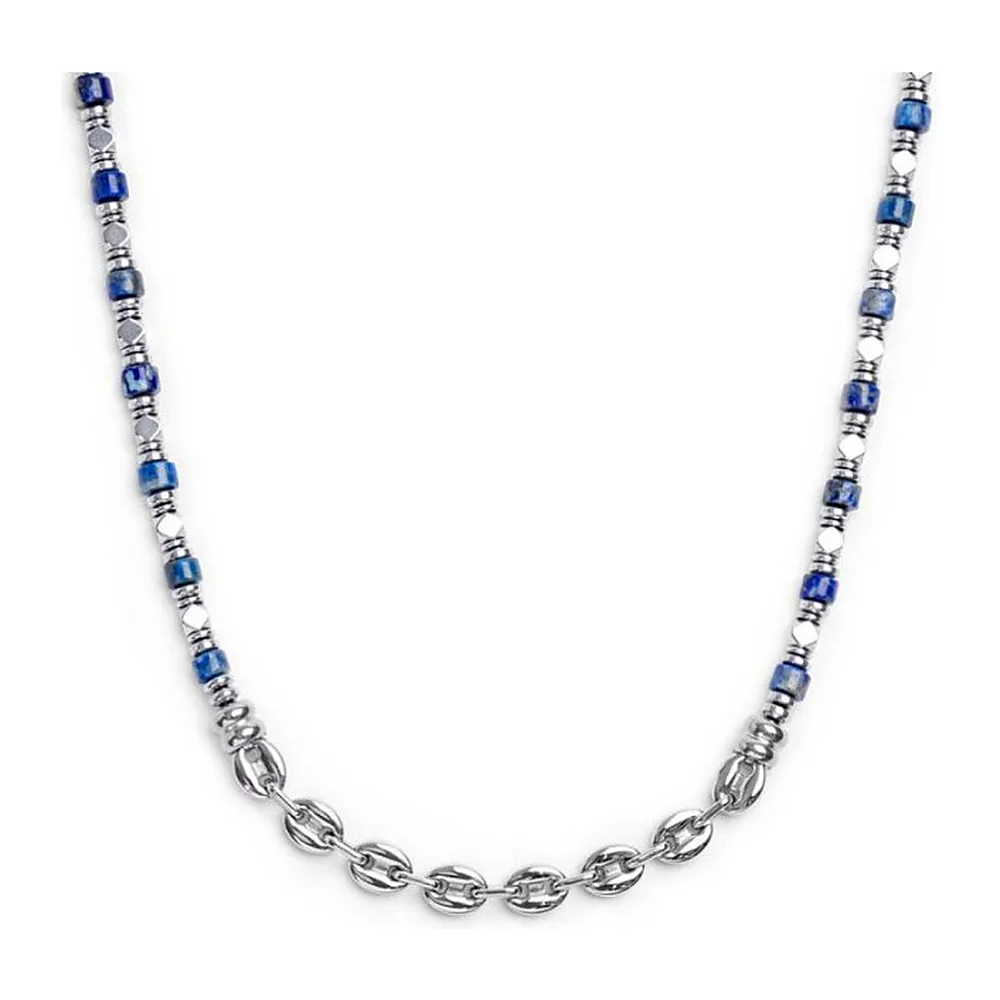 Collana Marlù con rondelle sodalite ed ematite — foto 2