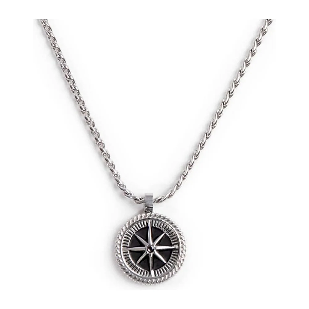 Collana Marlù pendente rosa dei venti
