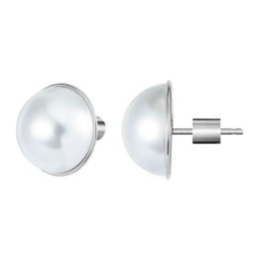 Orecchino Marlù lobo perla bottone 11mm