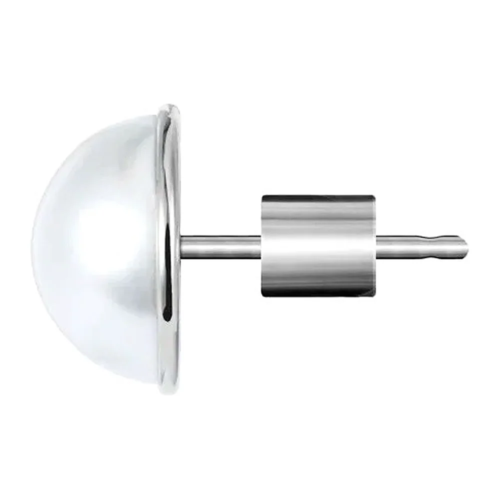Orecchino Marlù lobo perla bottone 11mm — foto 2