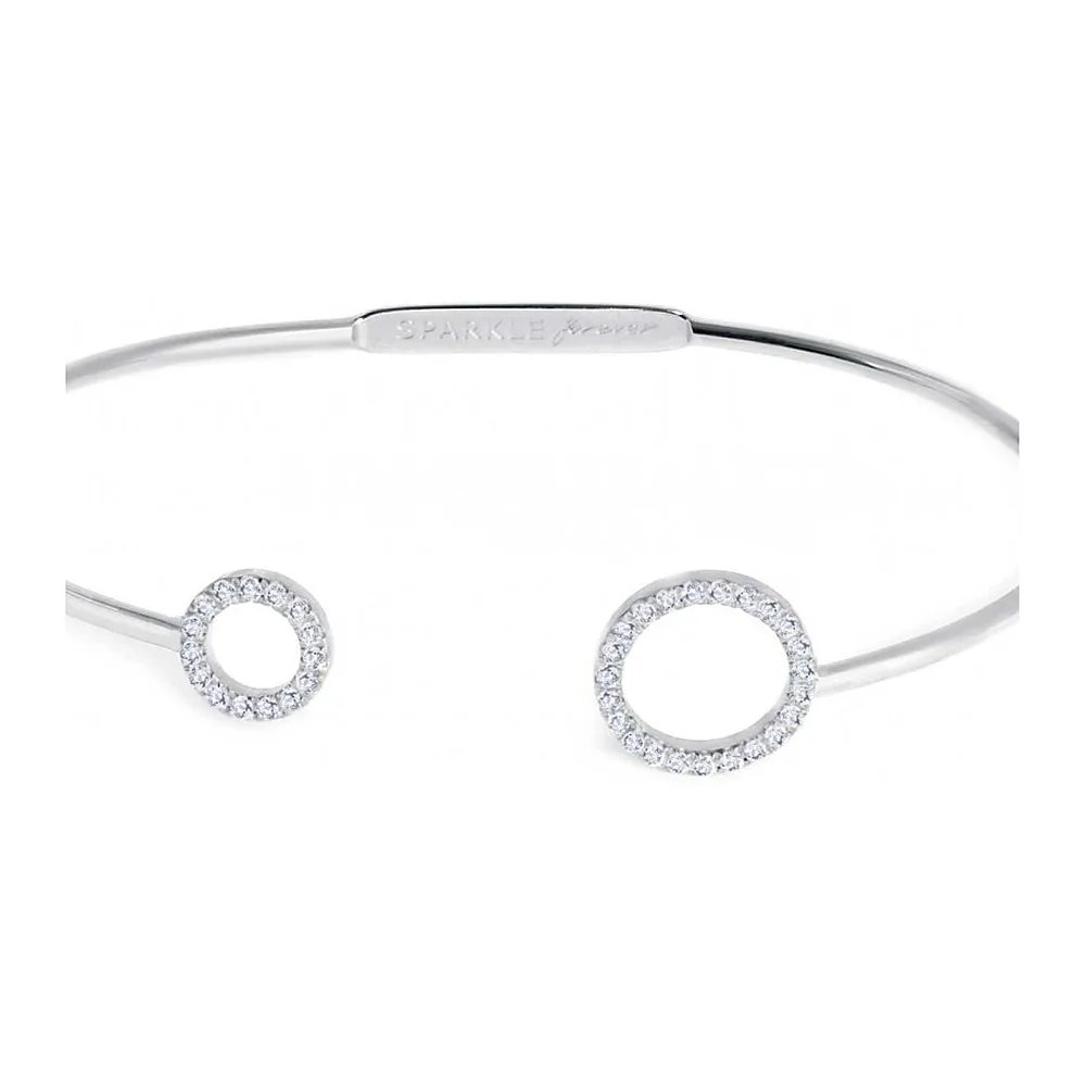 Bracciale Marlù rigido cerchi con zirconi — foto 2