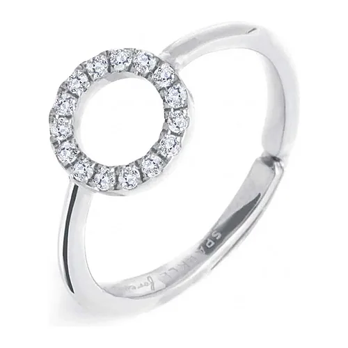Anello Marlù Symbols cerchio con zirconi