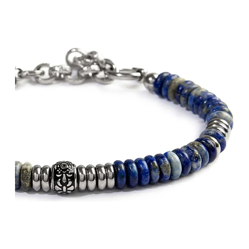 Bracciale Marlù con rondelle in pietra e acciaio — foto 3