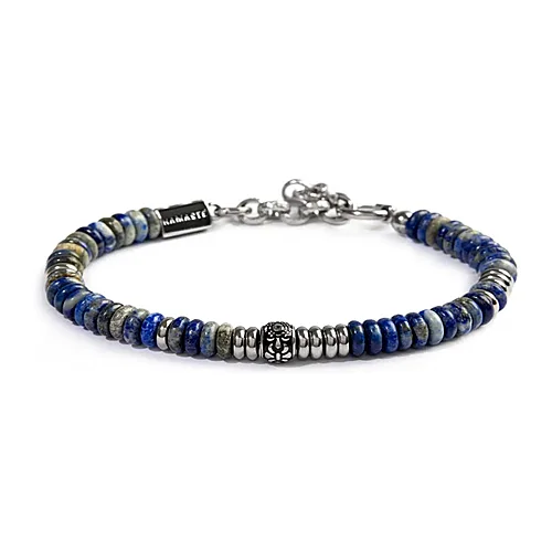 Bracciale Marlù con rondelle in pietra e acciaio