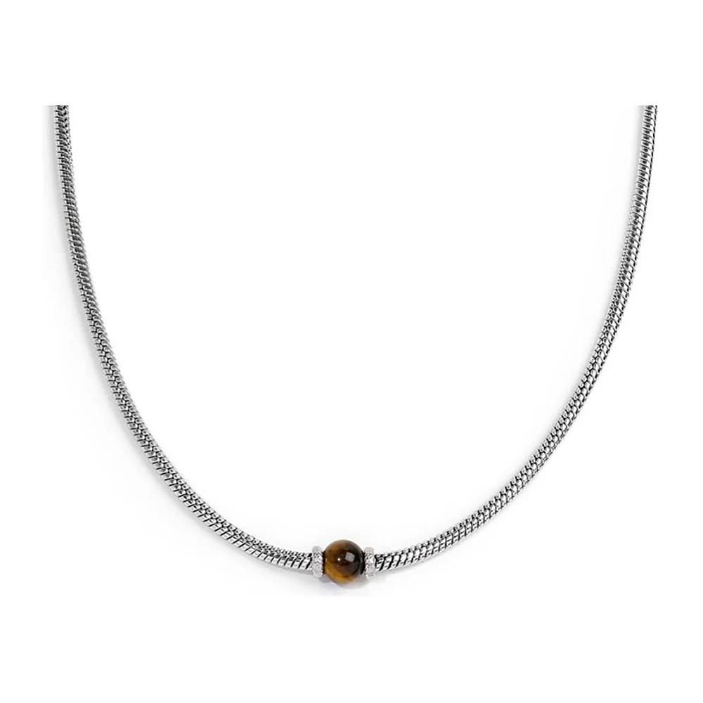 Collana Marlù maglia snake con sfera