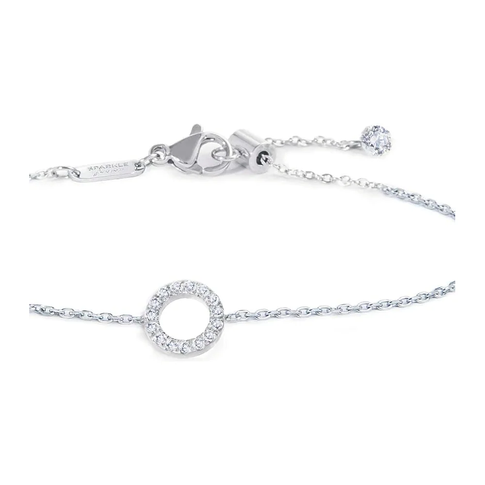 Bracciale Marlù maglia cutting cross cerchio con zirconi — foto 3