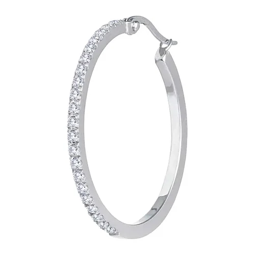 Orecchino Marlù cerchio 32mm con zirconi