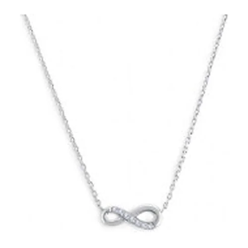 Girocollo Marlù maglia cutting cross infinito e zirconi