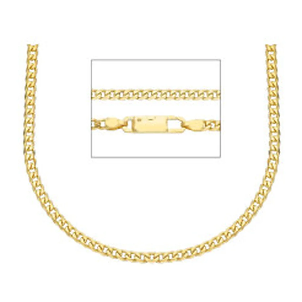 Catena Rossi Oro maglia grumetta compatta 3mm