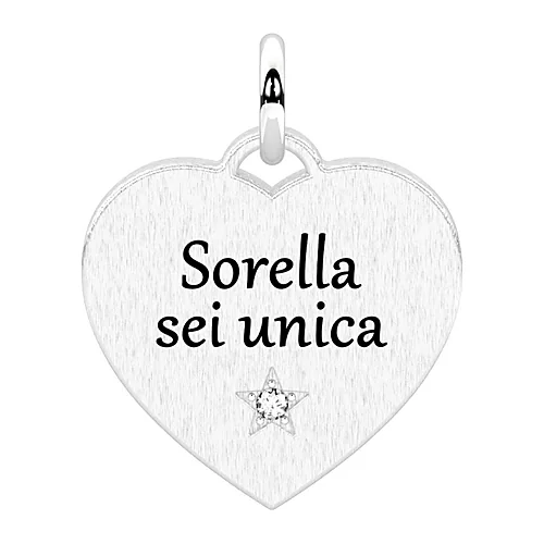 Charm Kidult Family sorella cuore 15mm