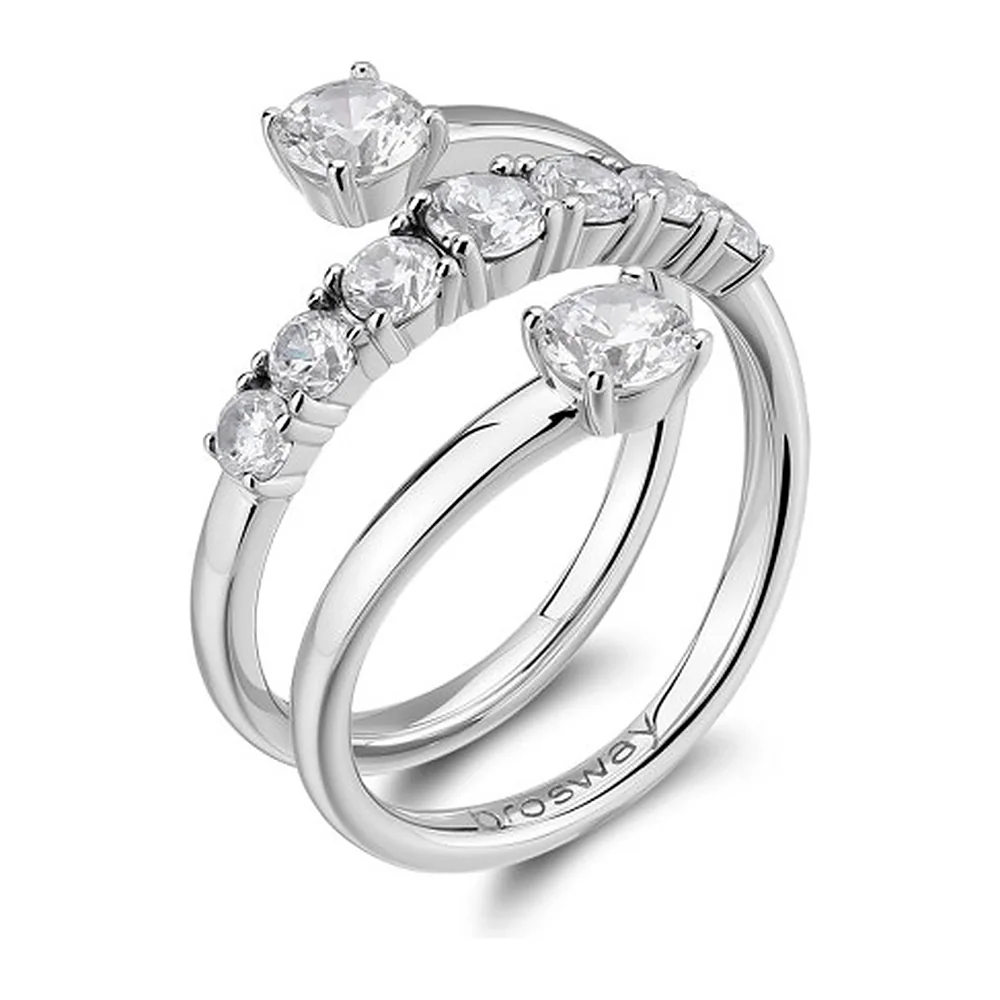 Anello Fancy zirconi scalari