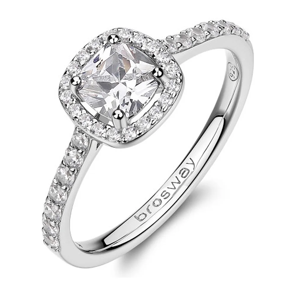 Anello Fancy zircone cushion