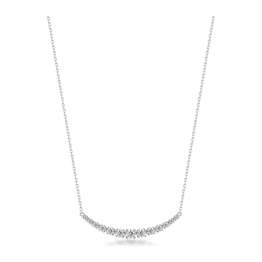 Collier Fancy maglia rolò zirconi scalari