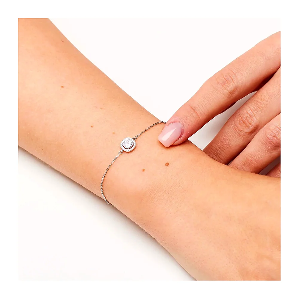 Bracciale Fancy maglia rolò zircone cushion — foto 2