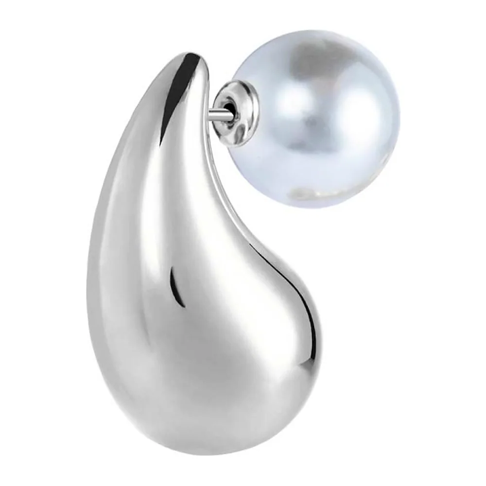 Orecchino Marlù lobo goccia 26mm reversibile