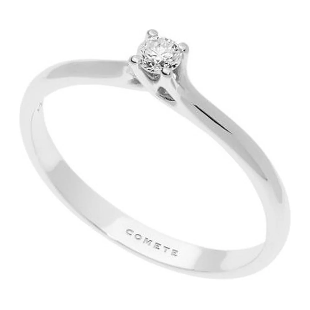 Anello Comete solitario Intreccio ct 0,17 ANB 2522