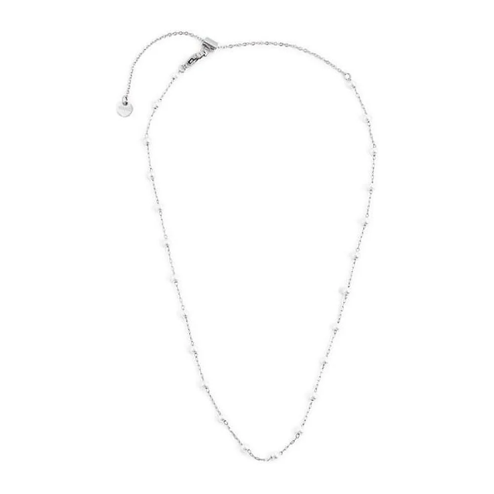 Collana Marlù 44cm maglia con perle