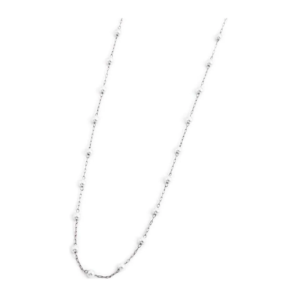 Collana Marlù 44cm maglia con perle — foto 2