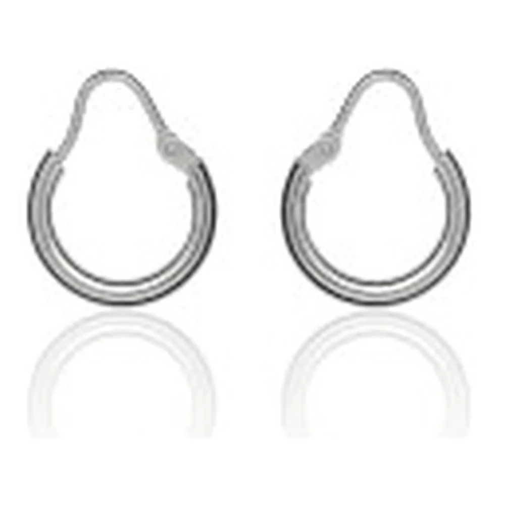 Orecchini Rossi Argento cerchi 08mm