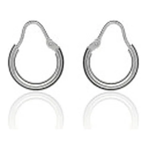 Orecchini Rossi Argento cerchi 08mm