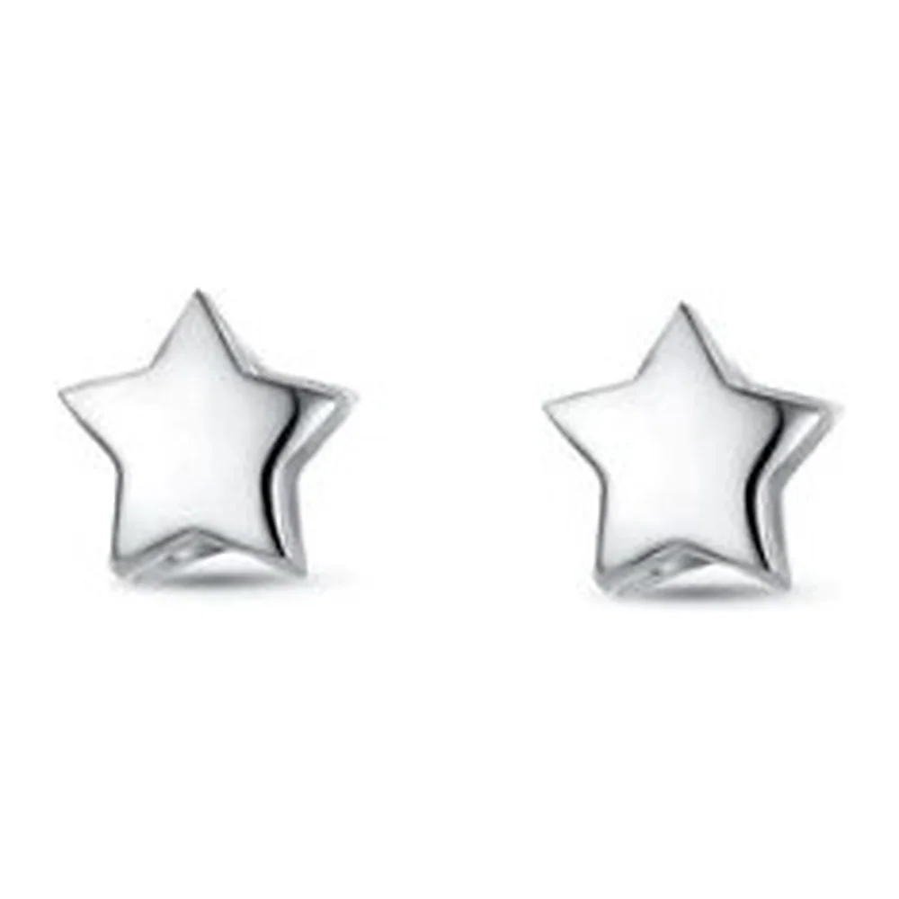 Orecchini Rossi Argento stellina