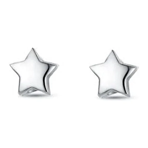 Orecchini Rossi Argento stellina